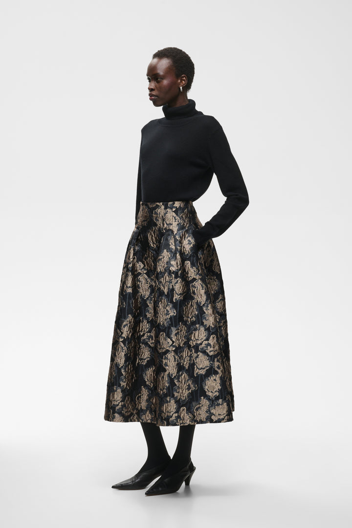 Yancieiw Skirt Flower Jacquard