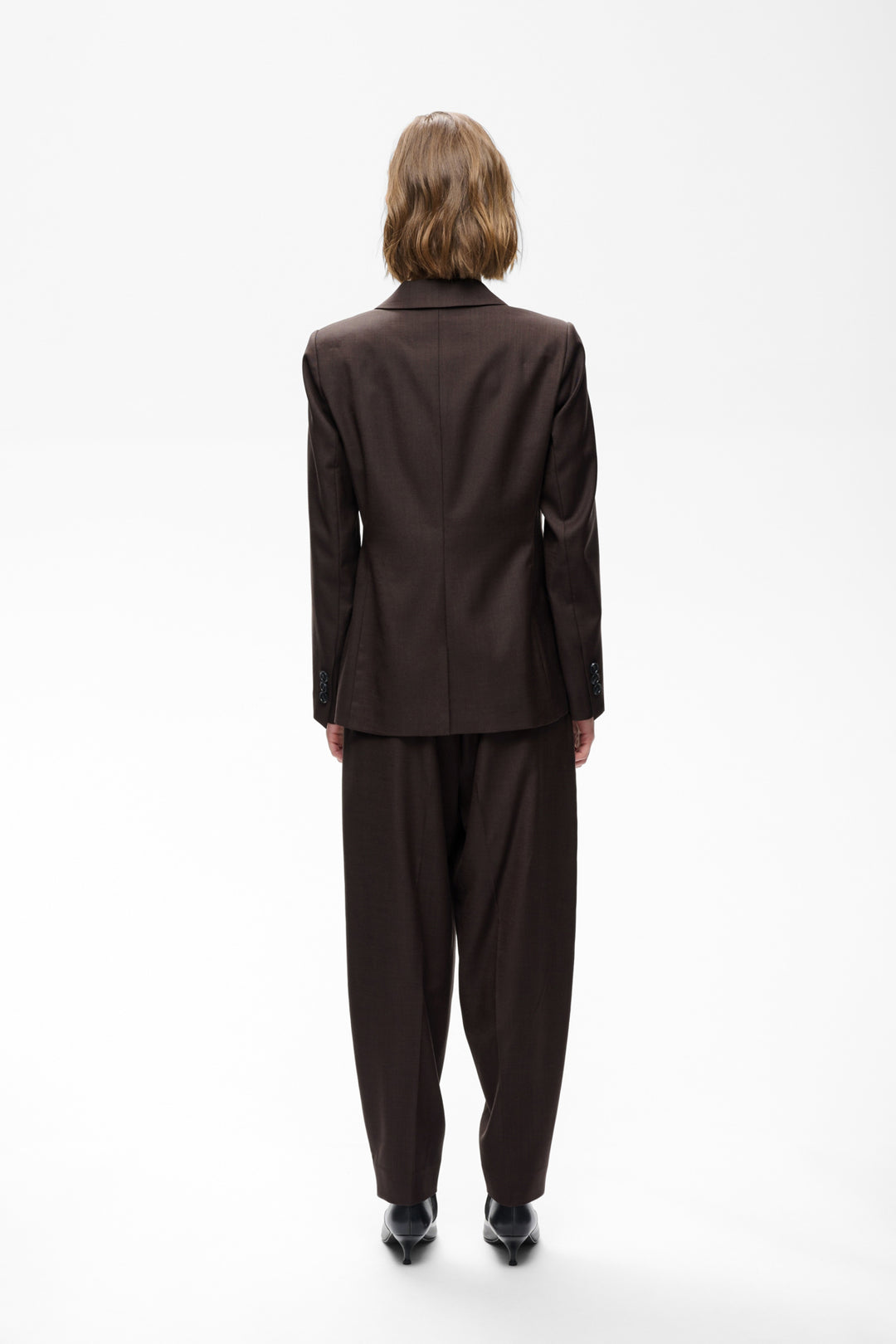 Cadieiw Mel Core Blazer Chocolate Brown Melange