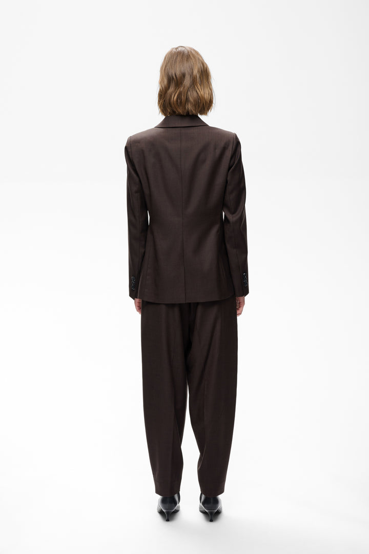Cadieiw Mel Core Blazer Chocolate Brown Melange