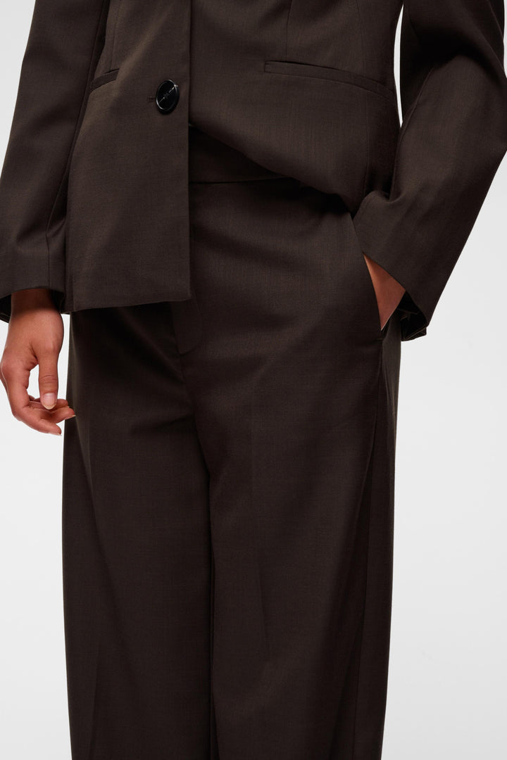 Cadieiw Mel Core Pant Chocolate Brown Melange