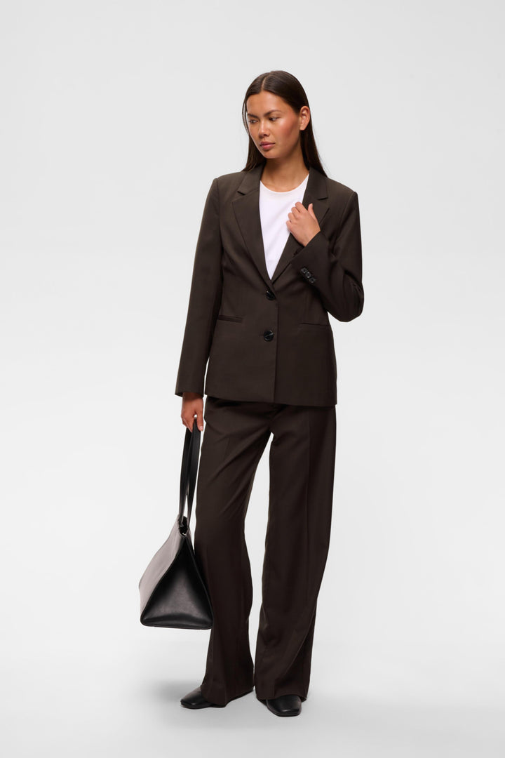 Cadieiw Mel Core Pant Chocolate Brown Melange