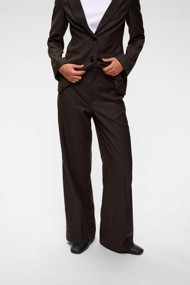 Cadieiw Mel Core Pant Chocolate Brown Melange