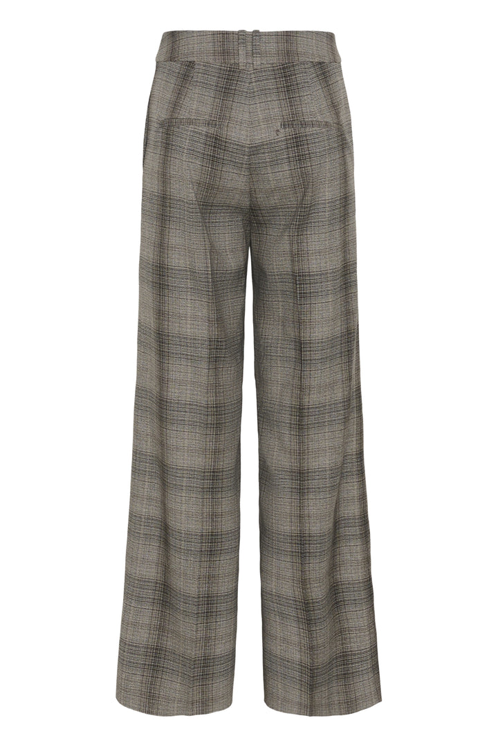 Checkieiw Straight Pant Brown Fall Check