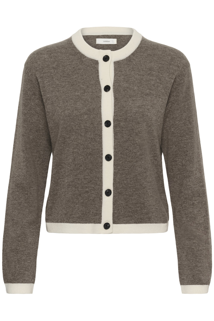 Tallyiw Monika Cardigan Chocolate Brown Melange