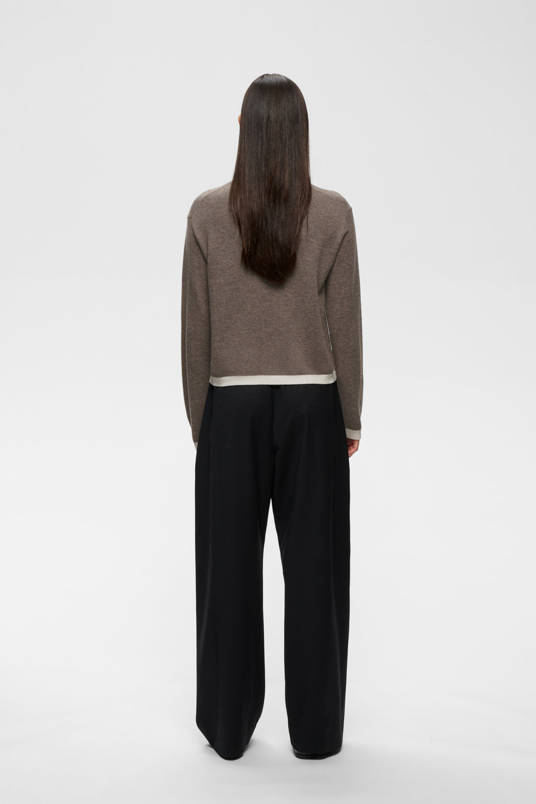 Tallyiw Monika Cardigan Chocolate Brown Melange