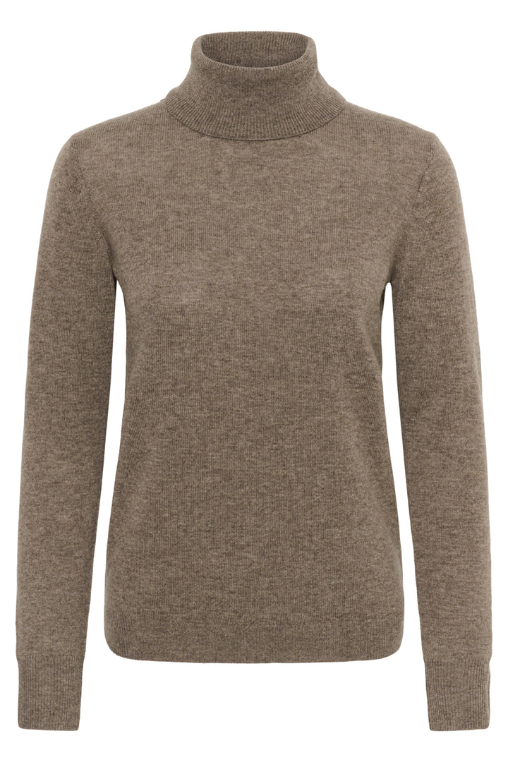 Peiiw Monika Turtleneck Chocolate Brown Melange