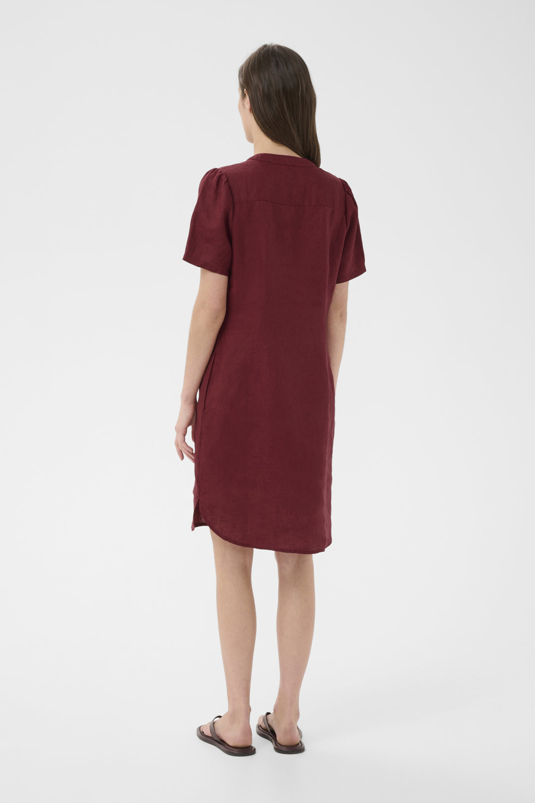 Aminase Dress Burnt Russet