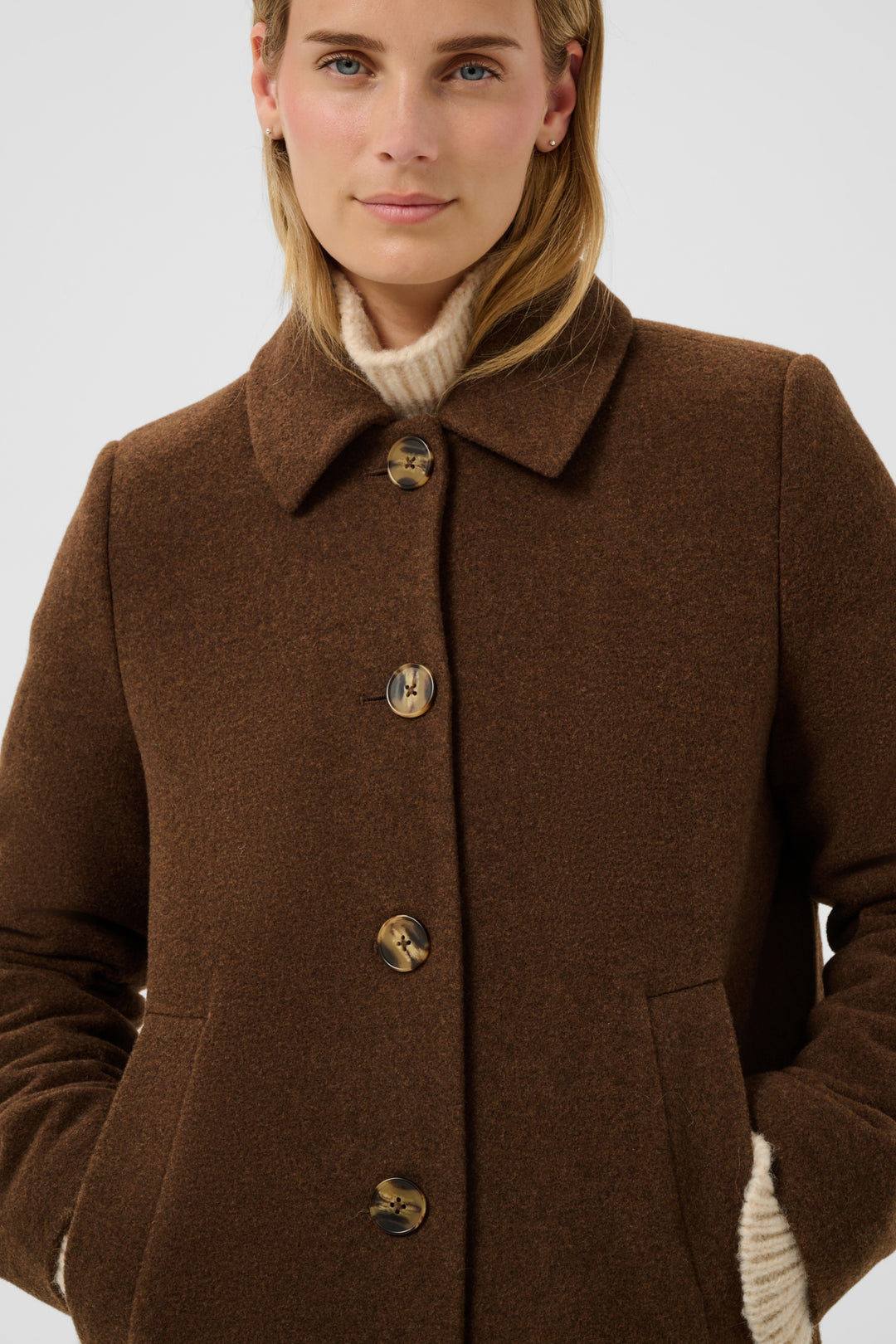 Kamillas Outerwear Downtown Brown Melange