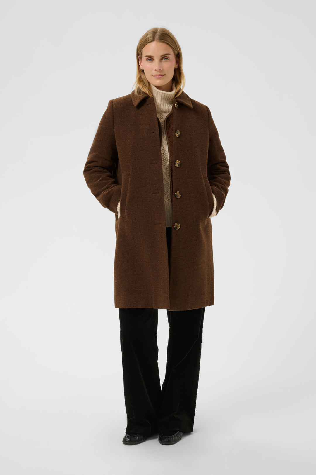 Kamillas Outerwear Downtown Brown Melange