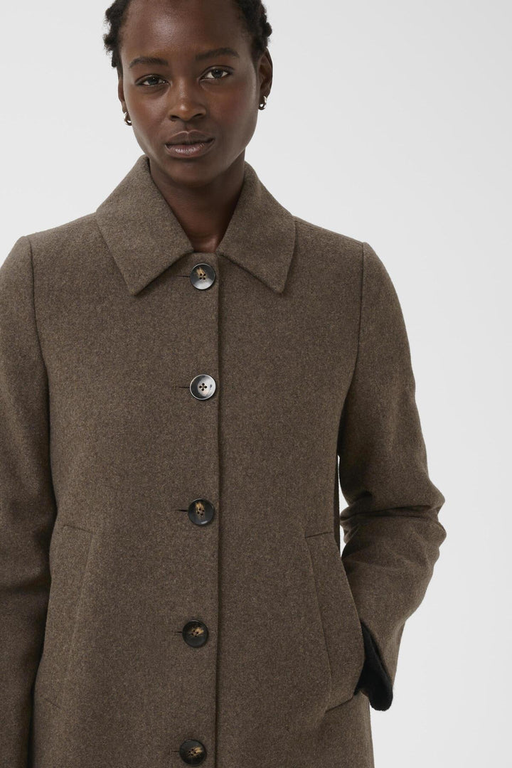 Kamillas Outerwear Dark Walnut Melange