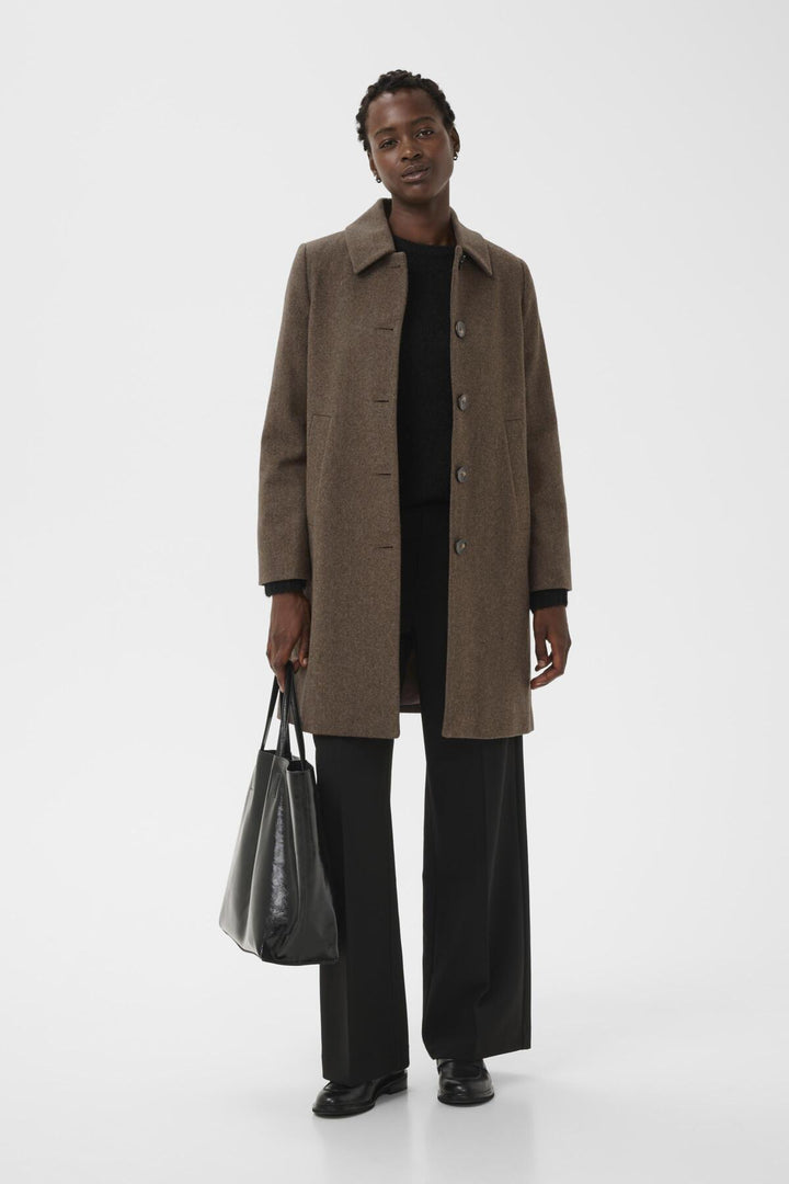 Kamillas Outerwear Dark Walnut Melange