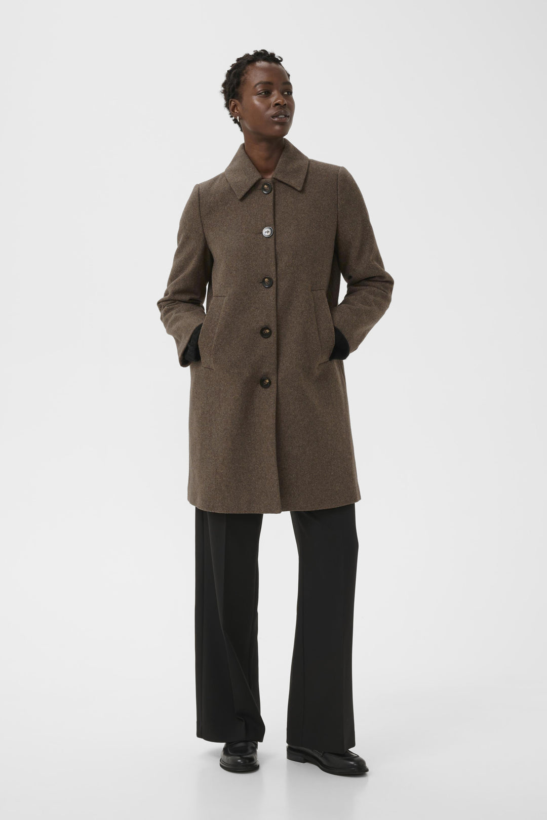 Kamillas Outerwear Dark Walnut Melange