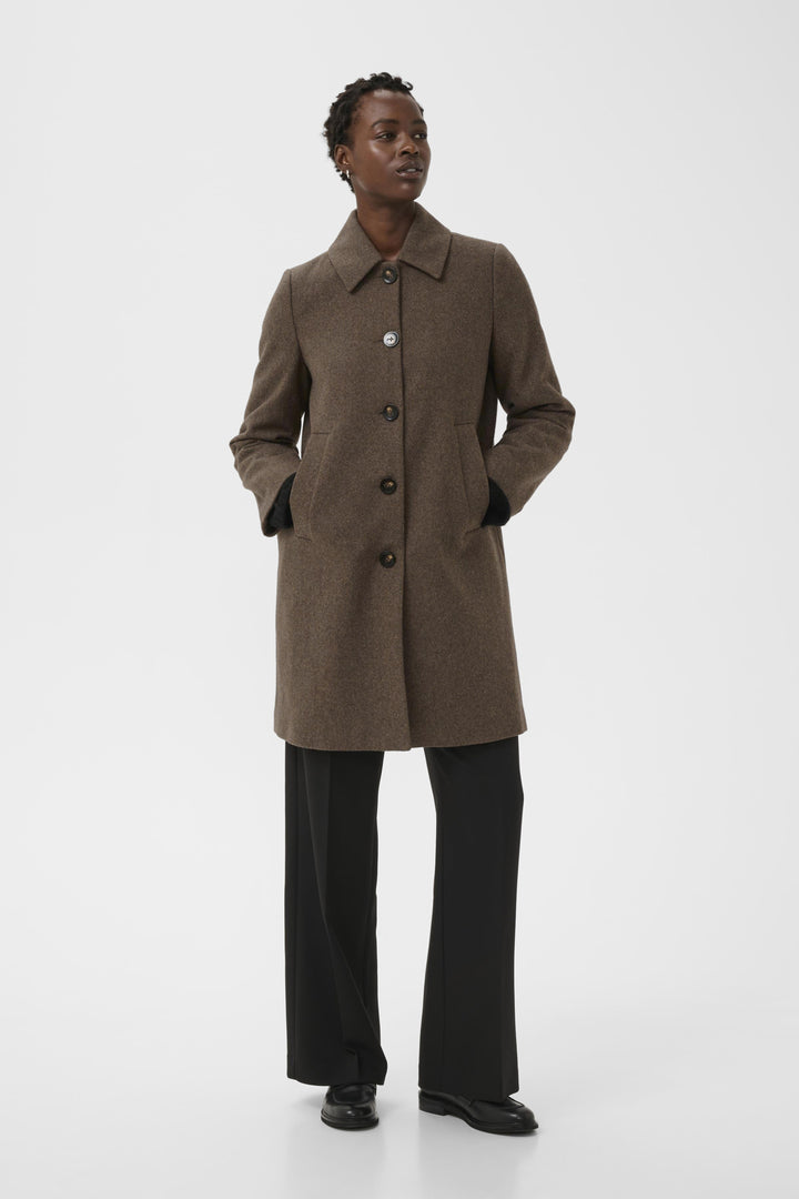 Kamillas Outerwear Dark Walnut Melange