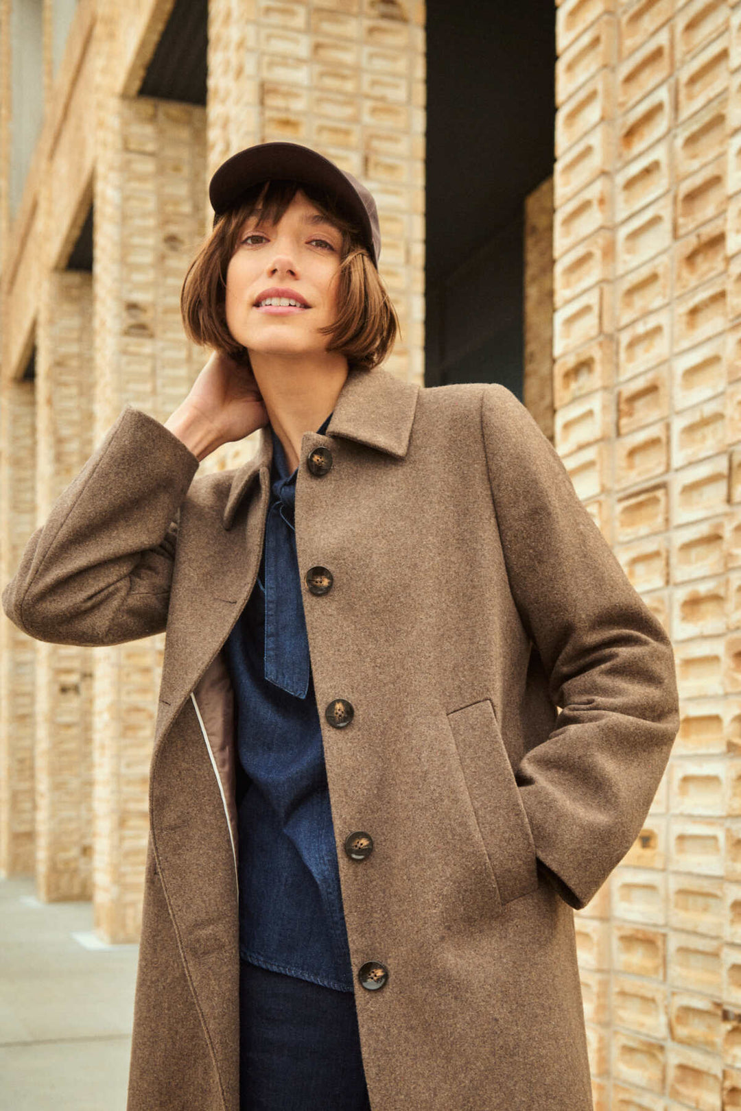 Kamillas Outerwear Dark Walnut Melange