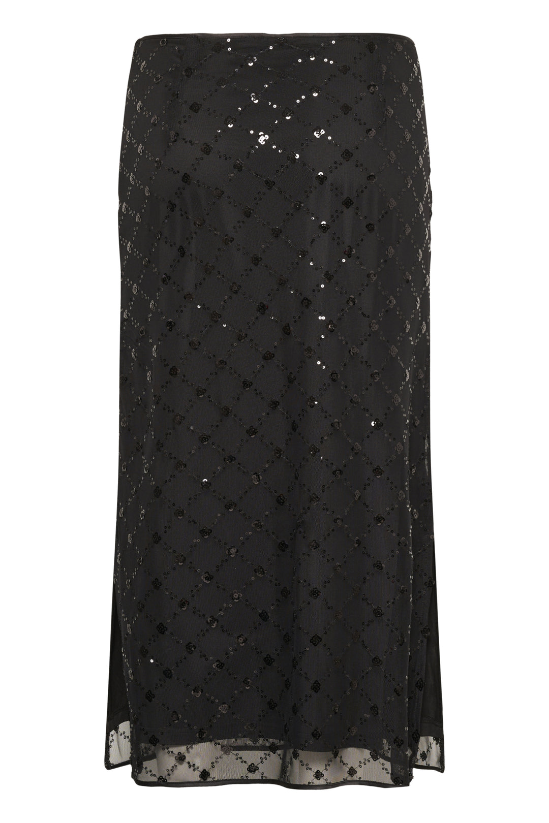 Vivika Skirt Black Placed Sequins