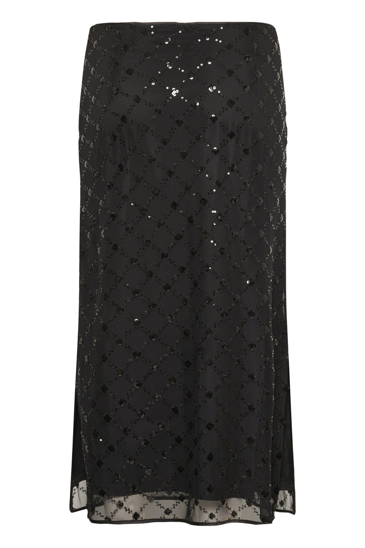 Vivika Skirt Black Placed Sequins