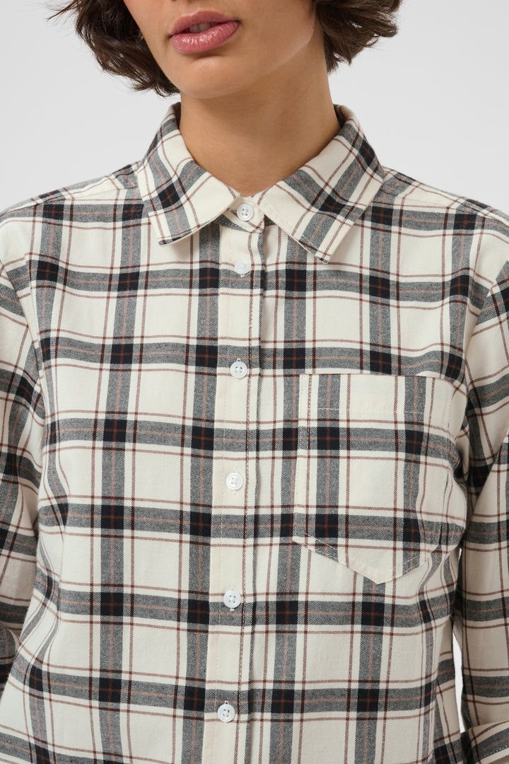 Yana Shirt Dark Navy/Mole Check
