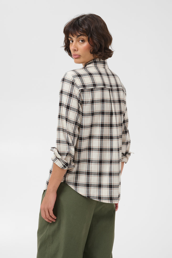 Yana Shirt Dark Navy/Mole Check