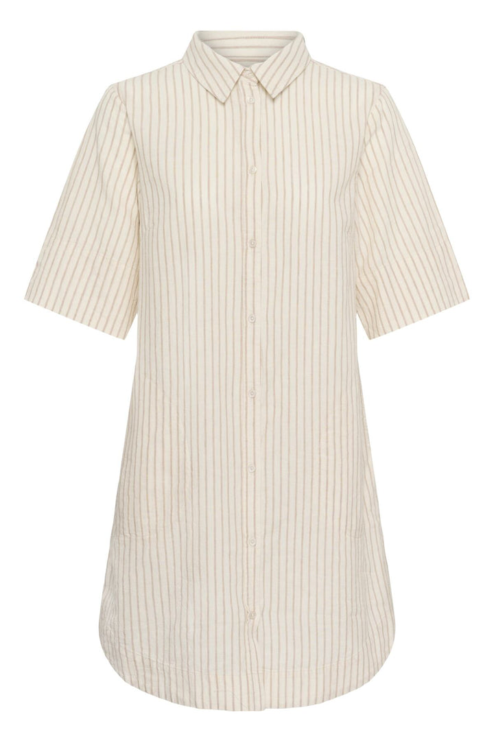 Berrit Dress Neutral Stripe