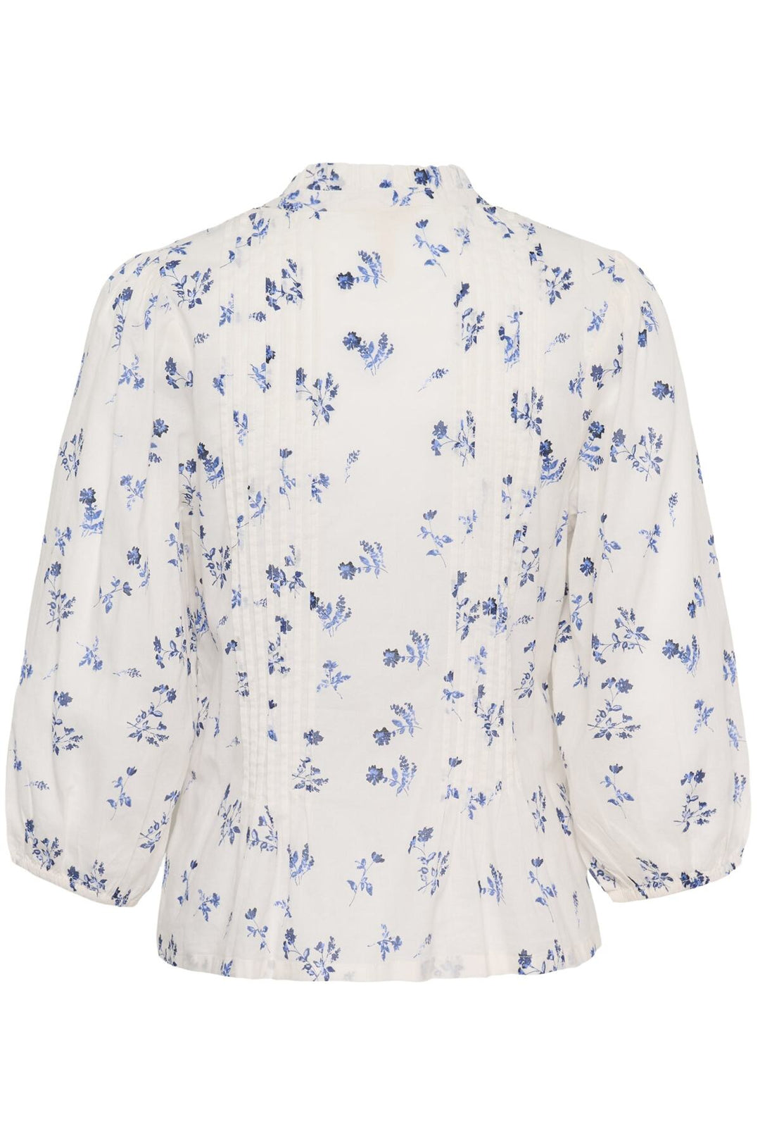 Brith Blouse Blue Bouquet Print