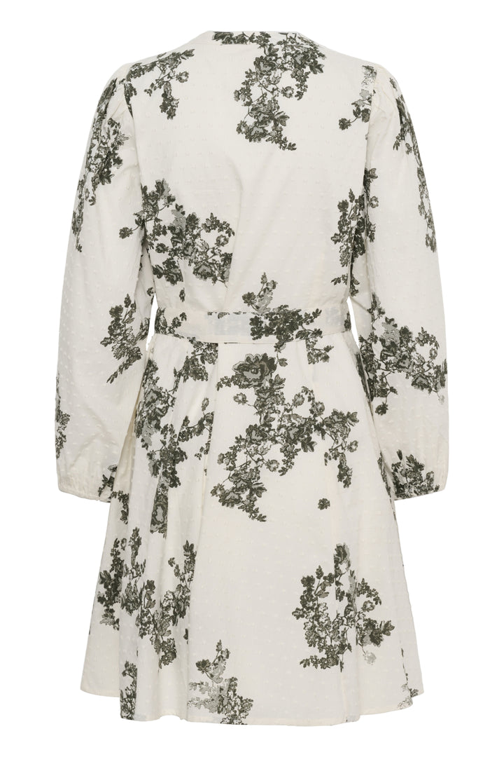 Avira Dress Smokey Olive Shadow Flower