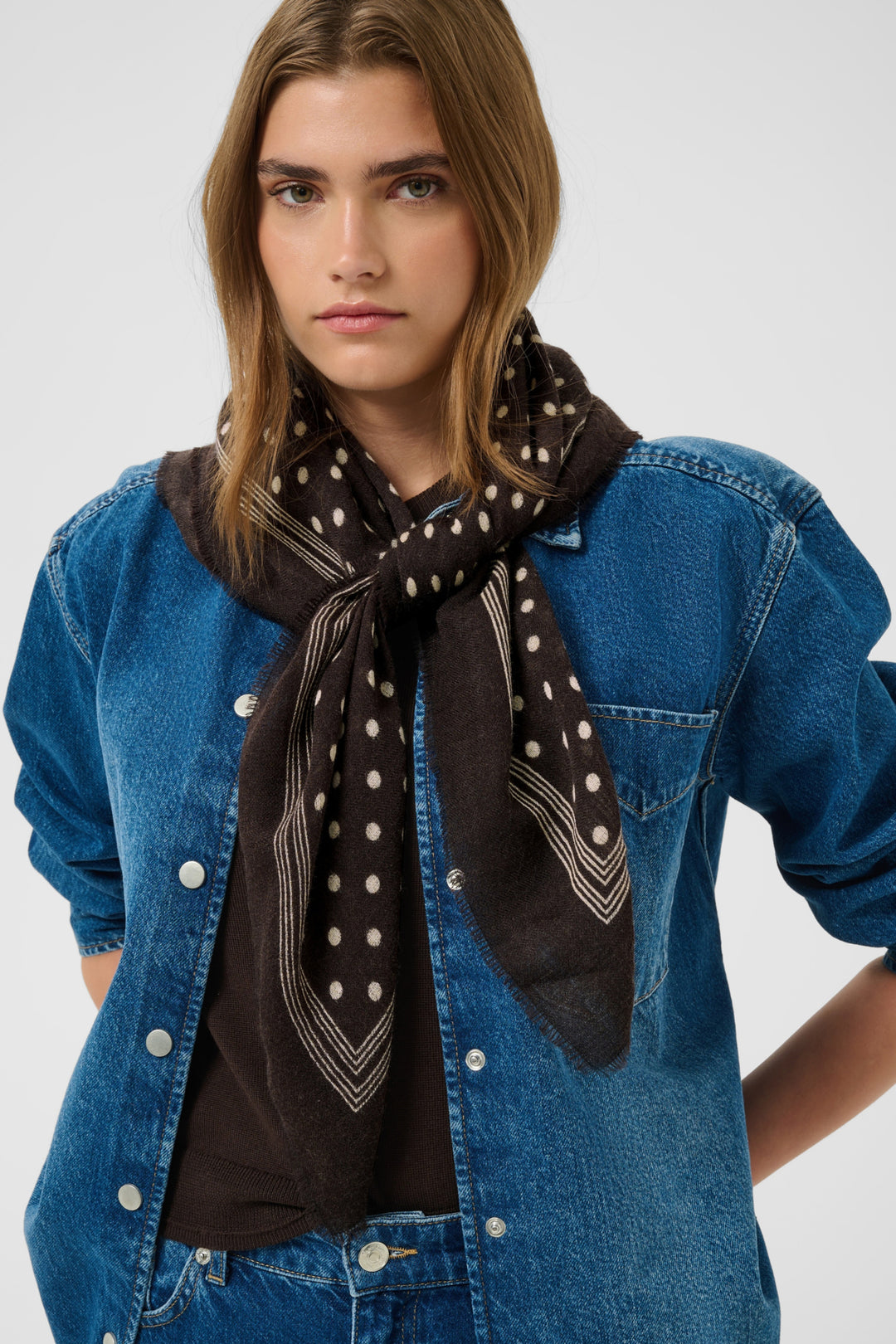 Celesta Scarf Mole Dot