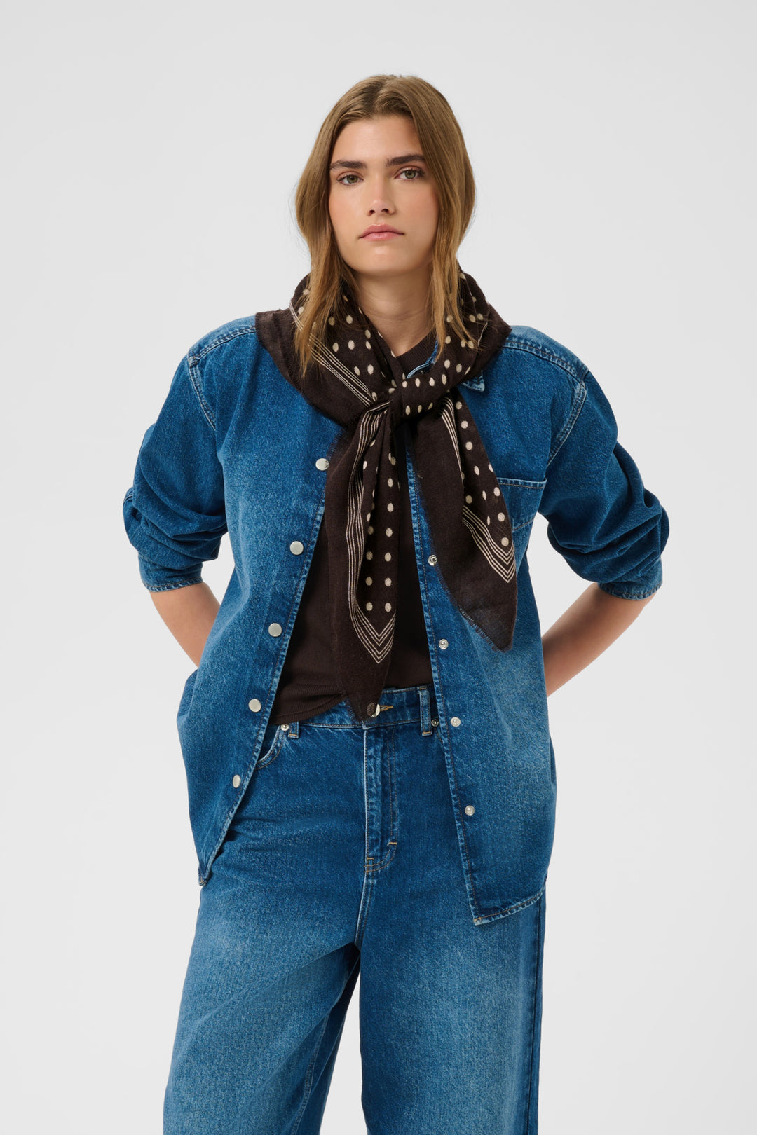 Celesta Scarf Mole Dot