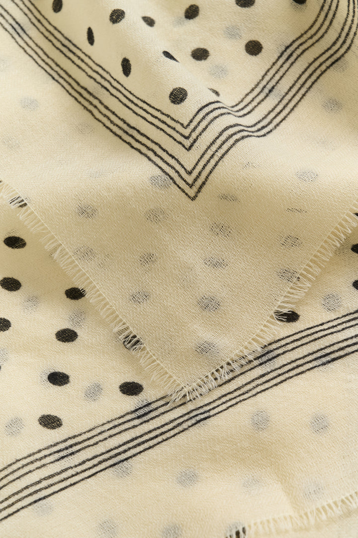 Celesta Scarf Black Dot