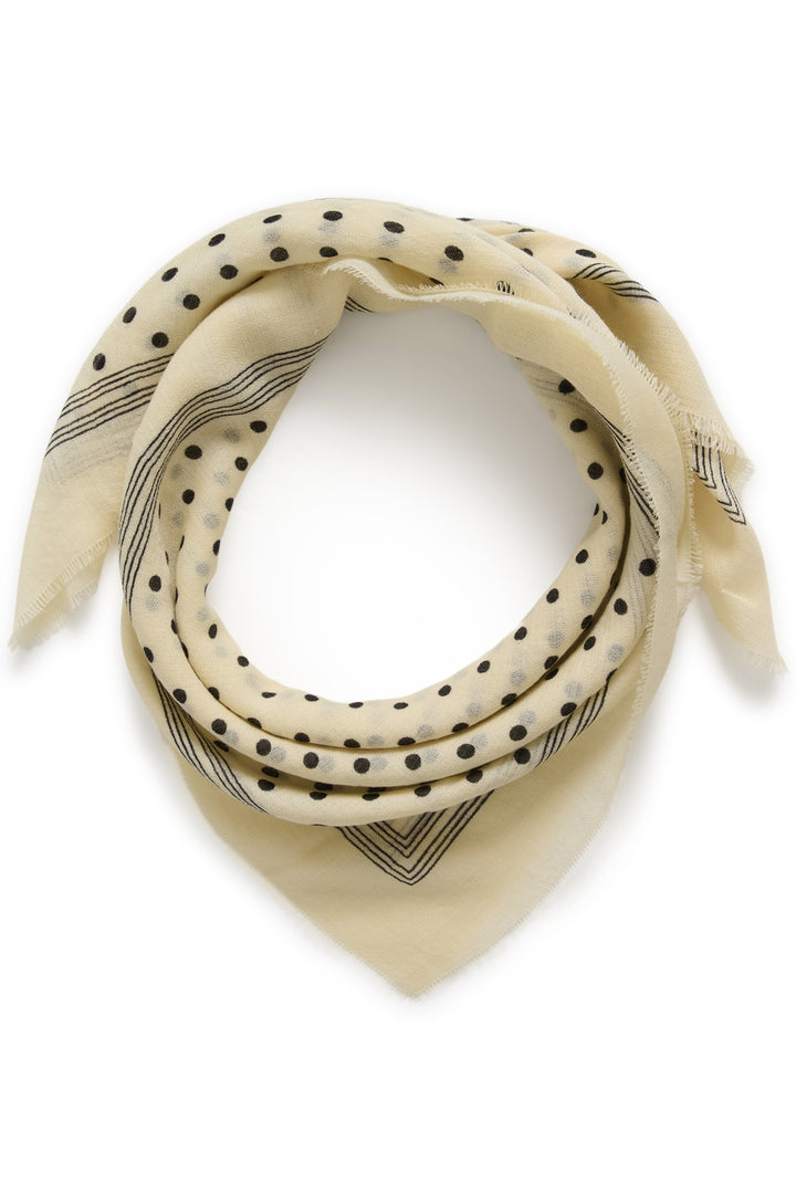 Celesta Scarf Black Dot