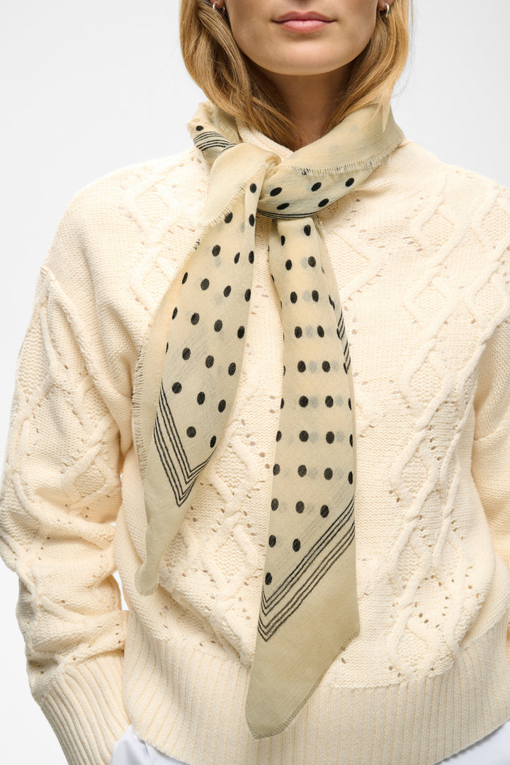 Celesta Scarf Black Dot