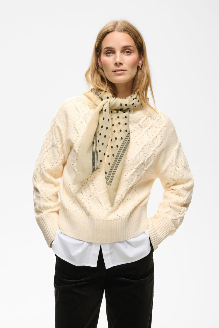 Celesta Scarf Black Dot