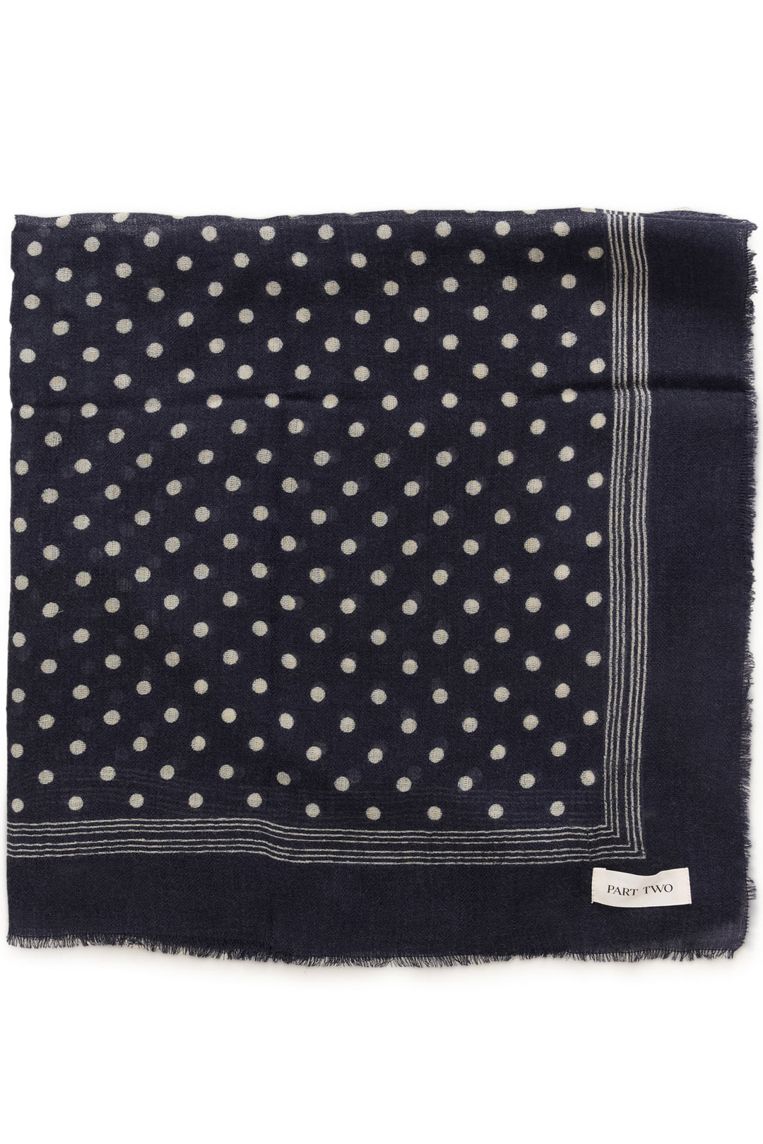 Celesta Scarf Dark Navy Dot