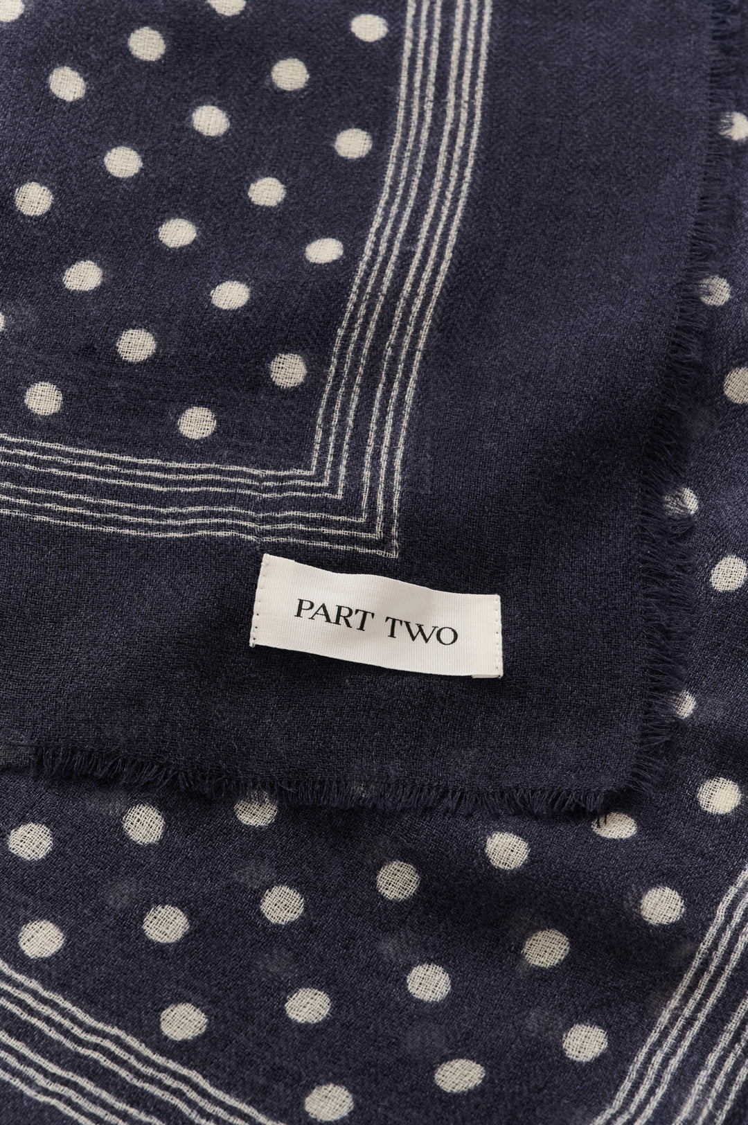 Celesta Scarf Dark Navy Dot