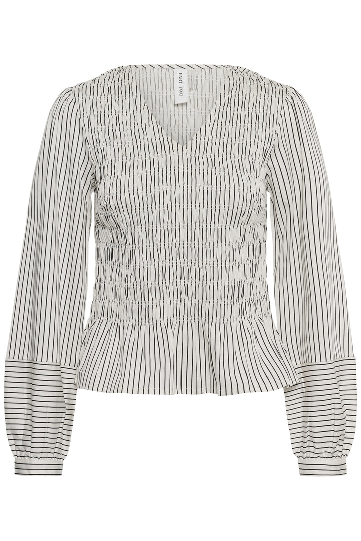 Dewa Blouse Black Stripe