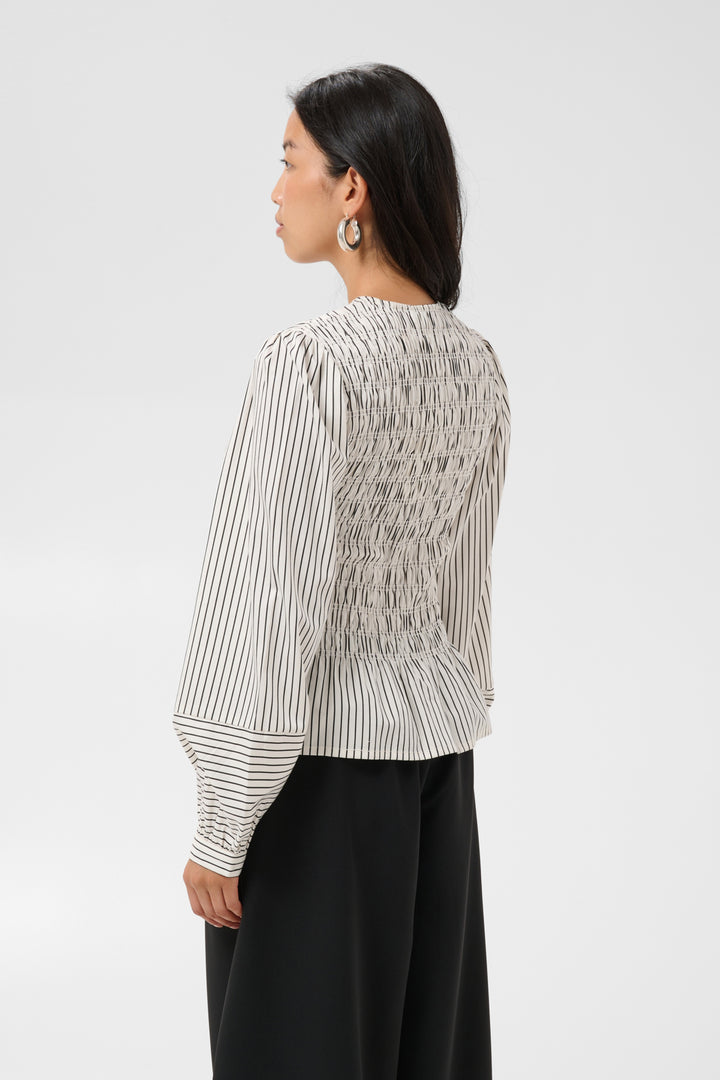 Dewa Blouse Black Stripe