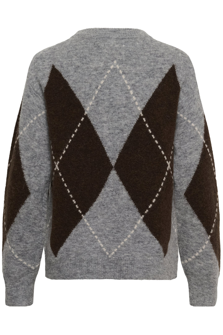 Sorayas Pullover Brown/Grey Check