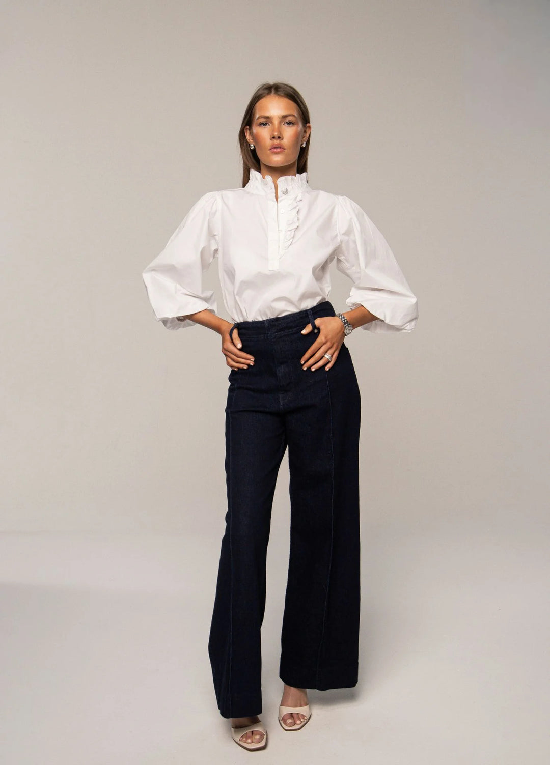 Ella Blouse Sugar White
