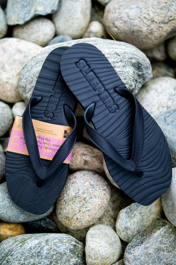 Tapered Plattform Flip Flop Black