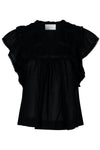 Jayla S Voile Top Black