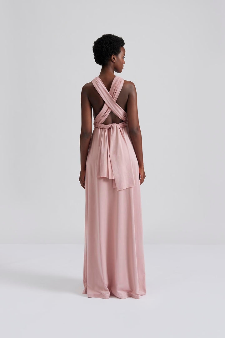 Lola Wrap Dress Blush