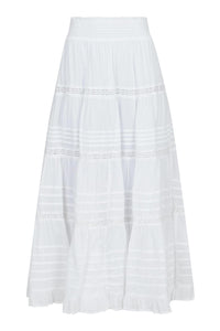 Felicia S Voile Skirt White