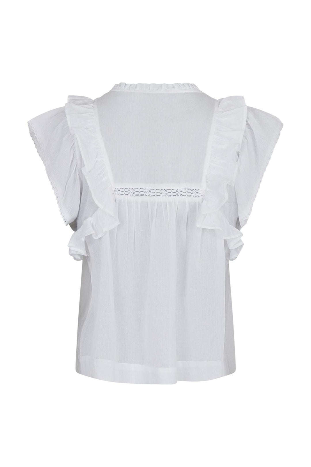 Jayla S Voile Top White