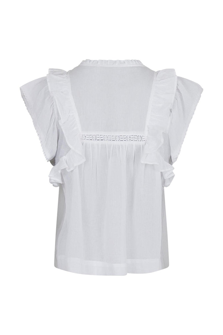 Jayla S Voile Top White