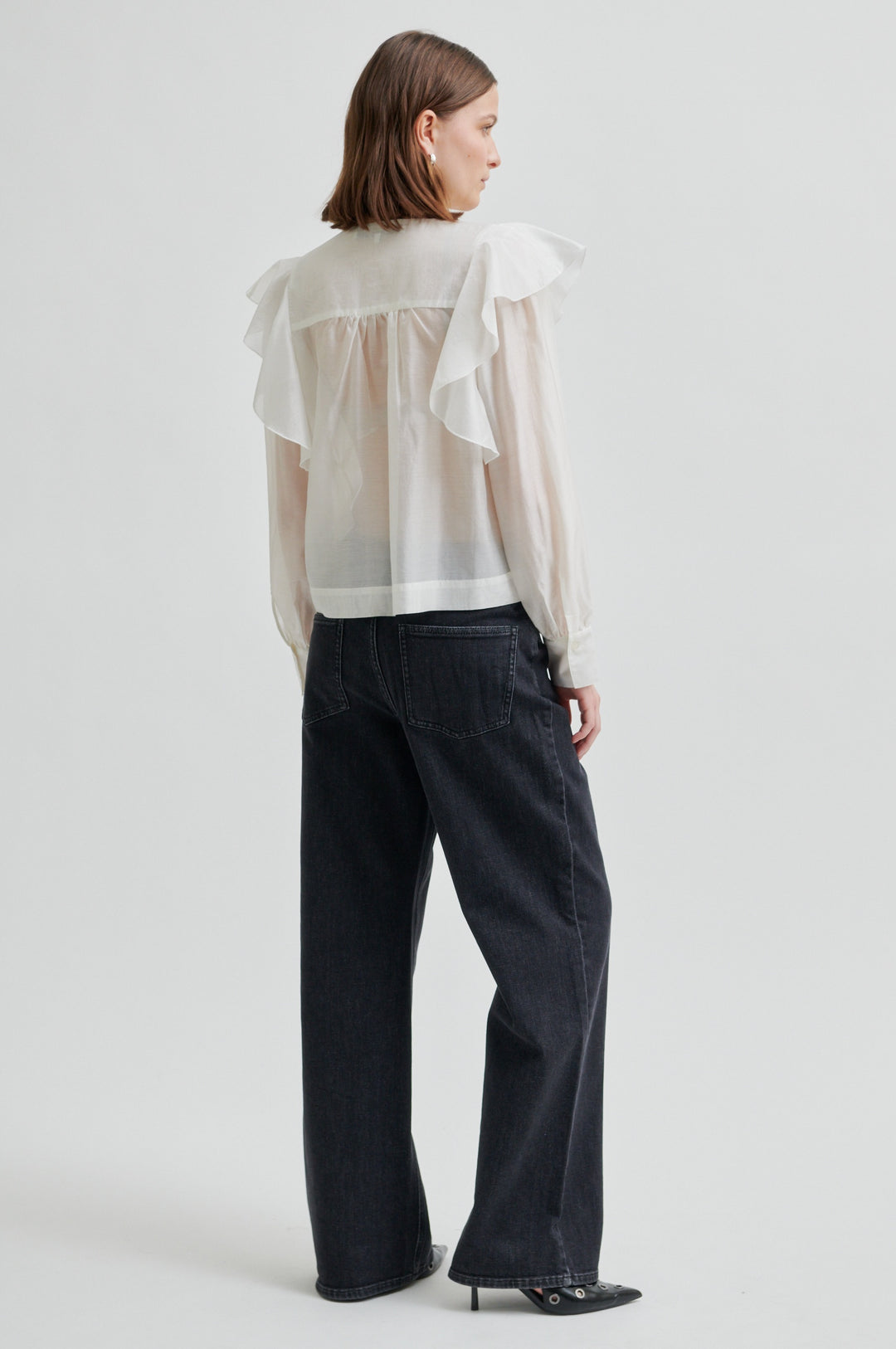 Dream Ruffle Blouse Jet Stream