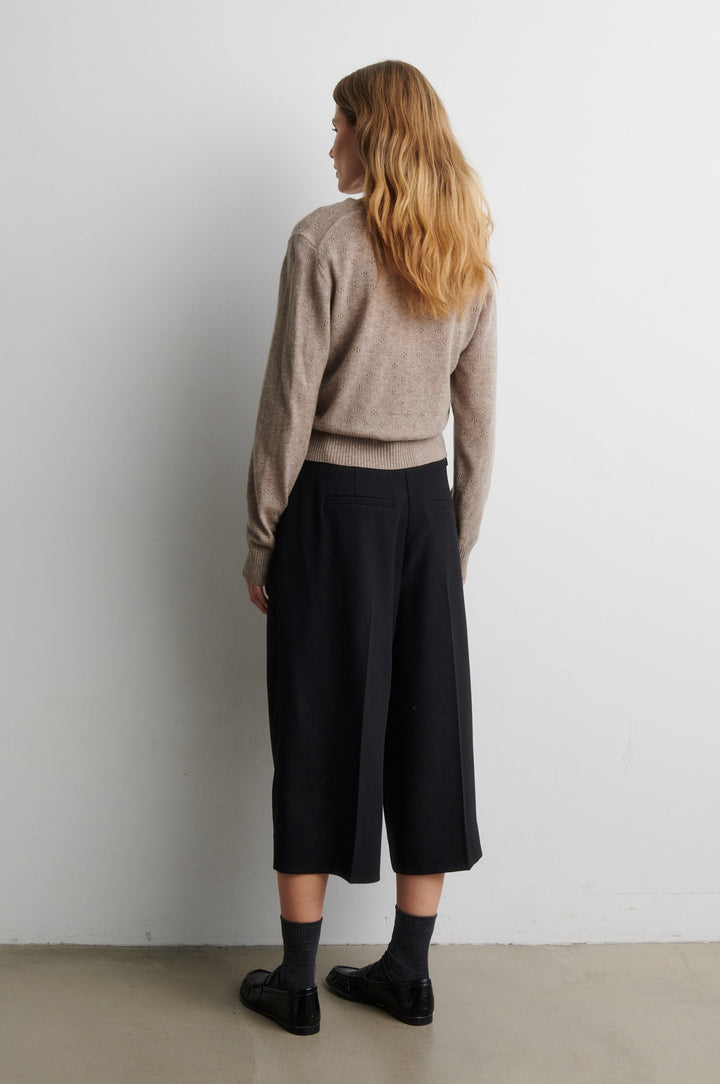 Amala Knit Cardigan Mid Brown Melange