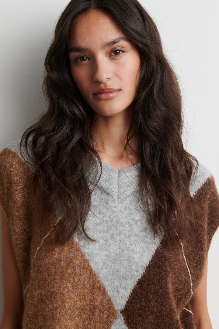 Forca Knit Vest Light Grey Melange