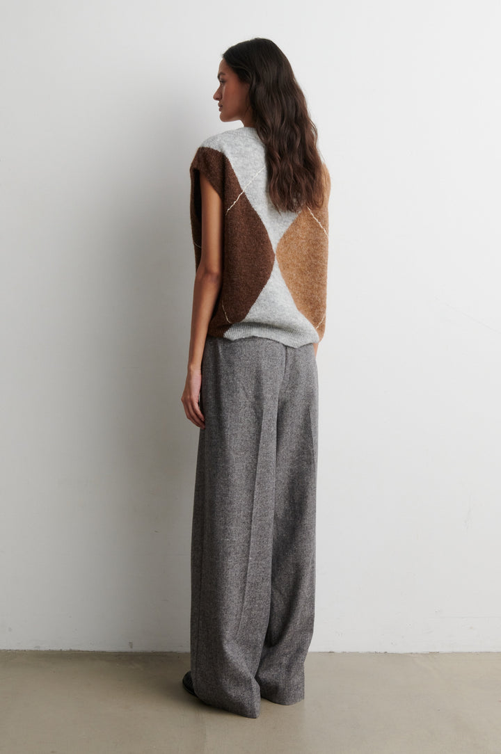 Forca Knit Vest Light Grey Melange