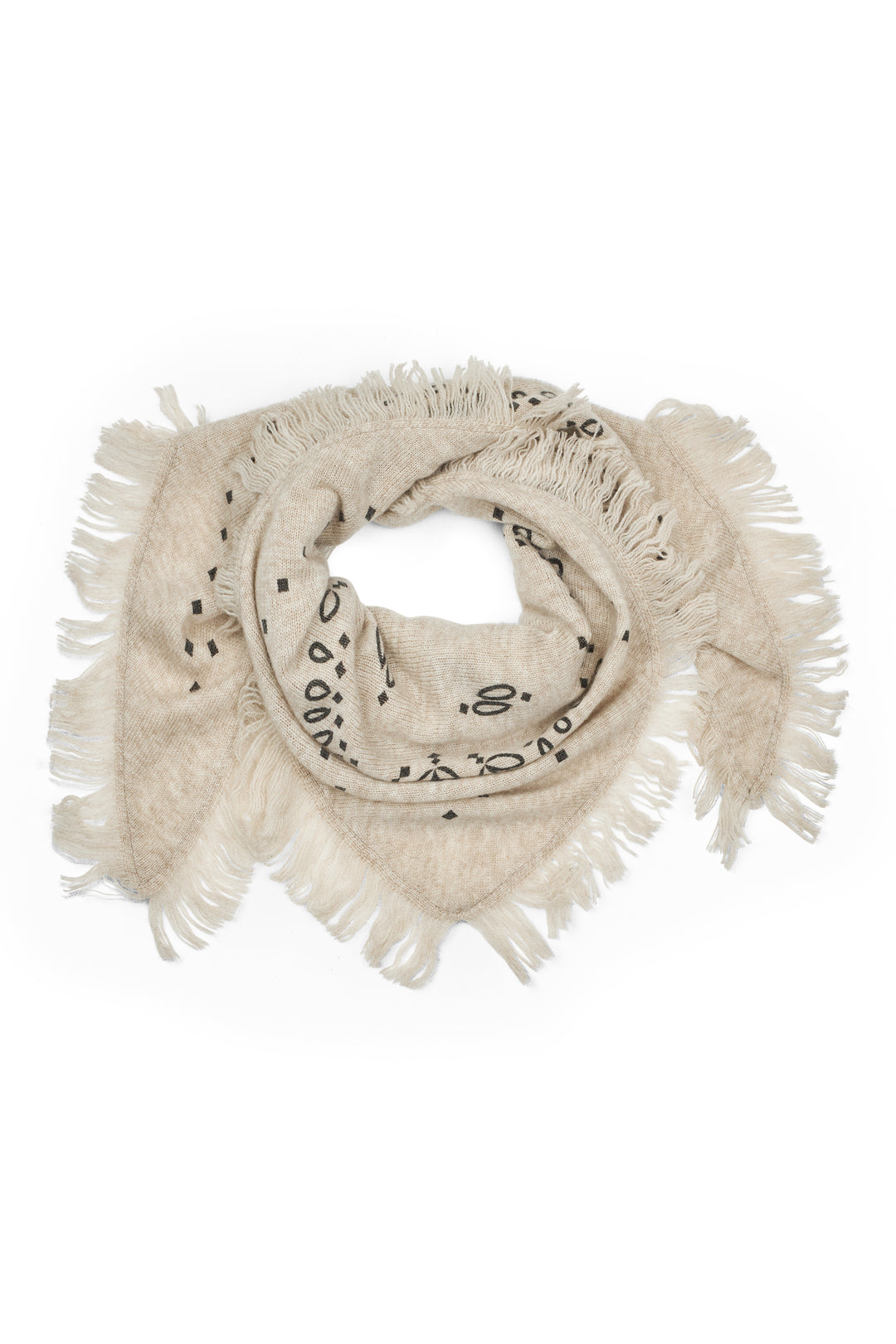 Jucca Knit Scarf Light Beige Melange