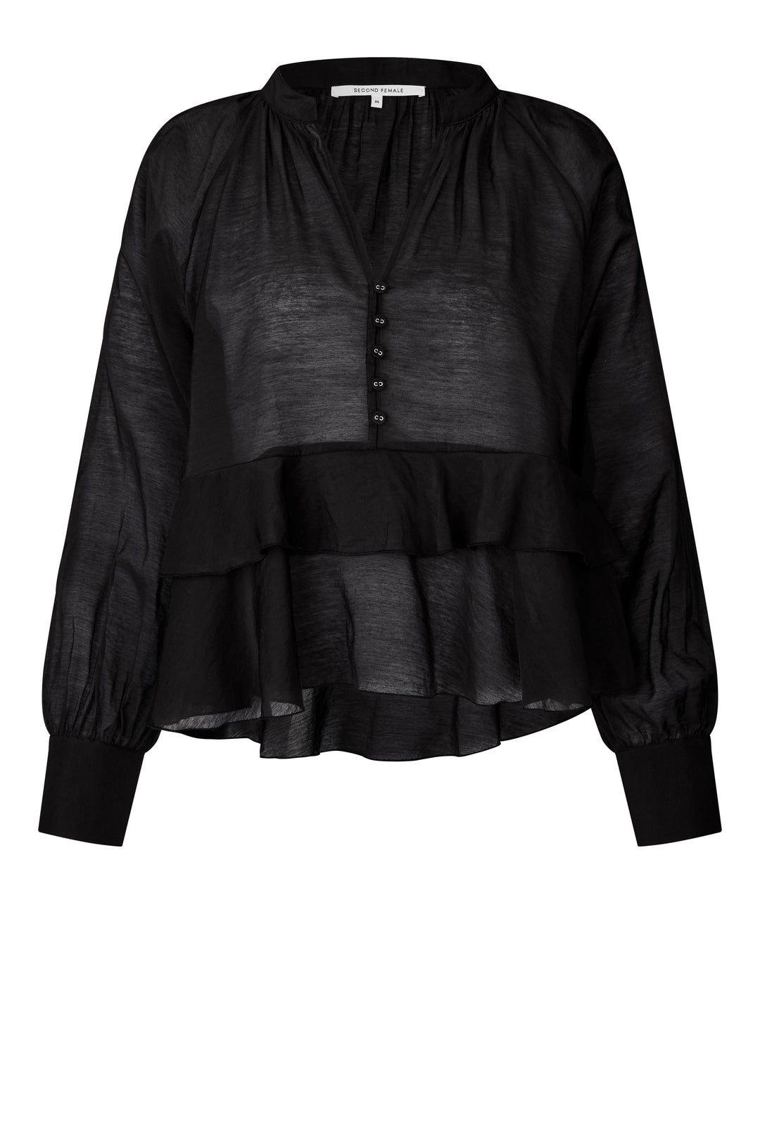 Tundra Frill Blouse Black