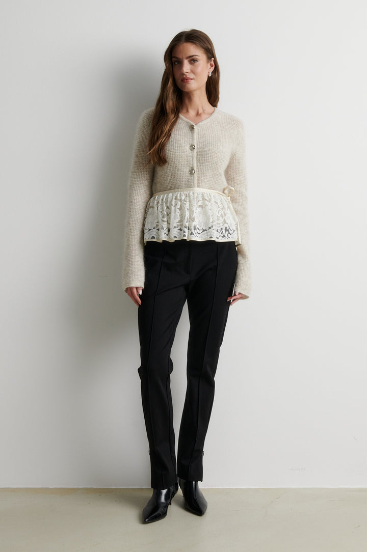 Andrea Knit Structure Cardigan Birch